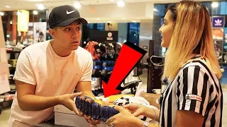 RETURNING NIKES WITH POPPED AIR BUBBLE TO FOOTLOCKER!!