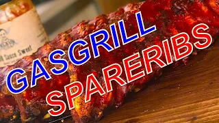 SPARERIBS vom GASGRILL butterzart grillen ANLEITUNG  ---  Klaus grillt