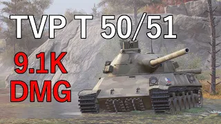 Wot Console - 9.1k Damage - TVP T 50/51 - Karelia