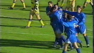 Southend United v Oxford United 16th October 1993 - Division 1 - Mooney hat trick - highlights