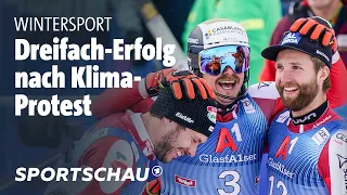 Slalom in Gurgl: Straßer verpatzt Auftakt - Ärger wegen Klima-Protesten l Sportschau