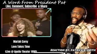 MARIAH CAREY- Love Takes Time (Live in Apollo Theater)-REACTION VIDEO