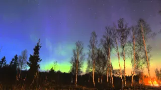 Полярное сияние (Aurora Borealis) 17.03.2015