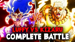 LUFFY GEAR 5 VS KIZARU FULL FIGHT - SEE HOW LUFFY VS KIZARU IN ONE PIECE FULL BATTLE