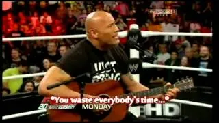 The Rock's  song: Wonderful Vickie(with subtitles) + if you smell what the Vick is cooking