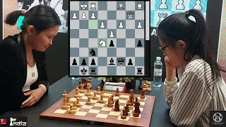 A Smooth Tactic by the World No. 1 | Hou Yifan vs Bibisara Assaubayeva | Satty Zhuldyz Blitz