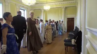 Hull Regency Dancers learning and performing at Normanby Hall,