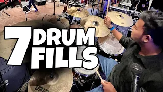 7 Drum Fills | Drum Lesson | Sri Lanka 🇱🇰 | Drum Geek 🔥 @drumgeek4366