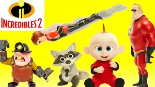 The Incredibles 2 Movie Power Couple Elastigirl Mr. Incredible Slingshot Toy Bounce house Ball Pit!