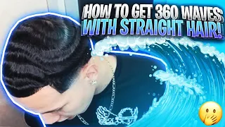 HOW TO GET 360 WAVES FOR STRAIGHT HAIR WAVERS