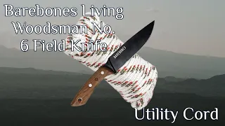 Cord Cut Test - Barebones Living Woodsman No. 6 Field Knife on Utility Cord