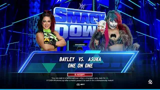 04) SMACKDOWN WWE 2K24 UNIVERSE - Bayley vs Asuka (One On One)