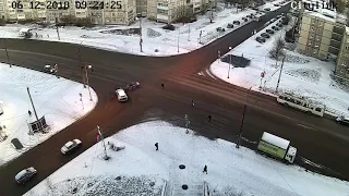 ДТП на пересечении улиц Ровио и Торнева в Петрозаводске