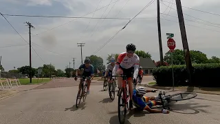 2021 State Crit 40+ Crash