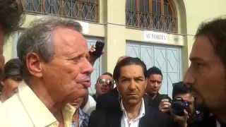 Zamparini e Lo Monaco confronto con Tifoso incazzato!