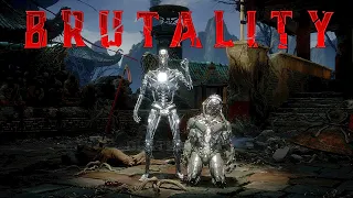 MK11 Terminator Endoskeleton All Brutalities, Fatalities, Friendship, Fatal Blow & Ending