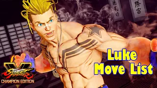 SFV Champion Edition - Luke Move List