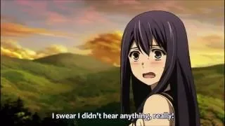 Gokukoku no Brynhildr - Neko indirect kiss