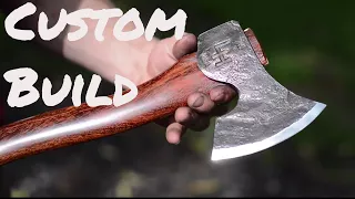 CUSTOM exotic carving axe handle build