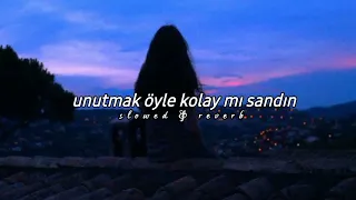 Semicenk - Unutmak Öyle Kolay Mı Sandın - (Slowed & Reverb)