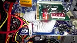 PC Tool Kit Motherboard Diagnostic Card in Action