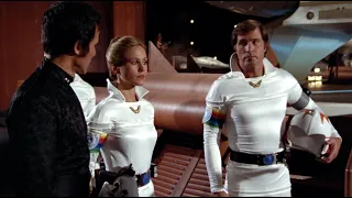Erin Gray (Colonel Wilma Deering) in a 70's Shiny White Spandex Outfit 1080P BD