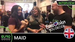 EUROVISION YOU DECIDE 2019: MAID - 'Freaks' (INTERVIEW) | United Kingdom Eurovision 2019