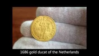 1686 gold ducat of the United Provinces of the Netherlands, or Holland