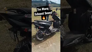 TVS Ntorq 125 Akrapovic Exhaust Sound 🔥🔥🤩#viralshort #trending #youtubeshorts #akrapovicexhaust