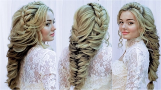 Wedding, evening, prom hairstyle🎈 hairstyle tutorial🎈 braid