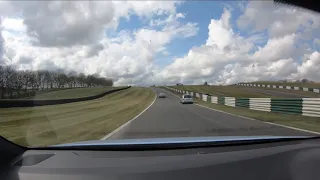 I30N chasing a Porsche Cayman at Cadwell Park track day 30/04/21