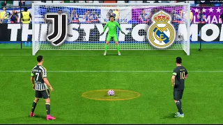 REAL MADRID VS JUVENTUS l RONALDO, MESSI, NEYMAR, HAALAND l FC 24 PENALTY SHOOTOUT