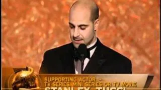 Stanley Tucci Wins Best Supporting Actor TV Movie - Golden Globes 2002