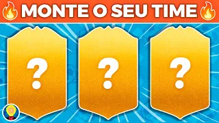 MONTE O SEU TIME principal e MONTE O SEU TIME reserva pelas cartinhas misteriosas | Quiz de Futebol