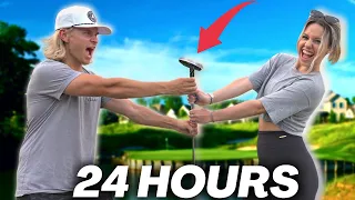 Living With My GOLF CLUB for 24 hours...