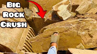 "Quarry Rock Crusher: Jaw Rock Crushing Machine at Work" Big Asmr Crushing! #stonecrusher #hardrock