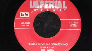 Bill Allen And The Back Beats - Please Give Me Something