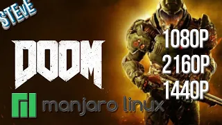 Doom Sur Manjaro Linux - 1080p | 2160p | 1440p | RX 6750XT | Ryzen 5 2600 | 16GB DDR4