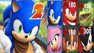 Sonic Dash 2: Sonic Boom - All Characters Unlocked - Shadow vs Sonic the Hedgehogs Gameplay