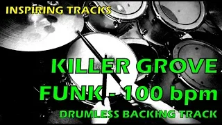 Killer groove Funk 100 bpm - Drumless Backing Track