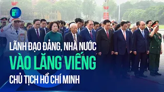 Lãnh đạo Đảng, Nhà nước vào lăng viếng Chủ tịch Hồ Chí Minh dịp 30/4 | VTC1