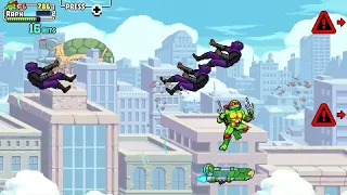 TMNT Shredder's Revenge Panic in the Sky gnarly in 2:52 [previous WR]