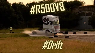 Scania V8 DRIFT & SLALOM & DRAG FUN