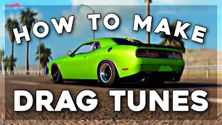 HOW TO MAKE DRAG TUNES! | CarX Drift Racing Online