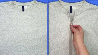 ✅Hit! How to Sew a Zipper into a hoodie / How to sew a zipper into a collar