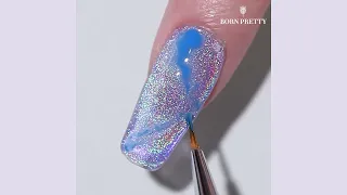 How To Get Marble Nails With Rainbow Magnetic Gel? I BORN PRETTY