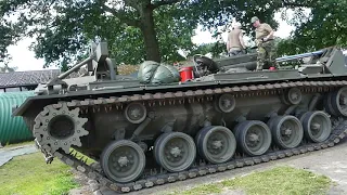 Panzermuseum Munster - Brückenpanzer M48  macht sich warm