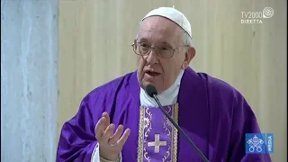Papa Francesco, omelia a Santa Marta del 13 marzo 2020
