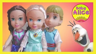 Эльза и Анна куклы Холодное Сердце игрушки распаковка Frozen Elsa & Anna Toys Dolls