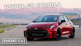 Toyota GR Corolla on the track